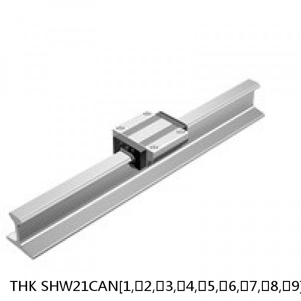 SHW21CAN[1,​2,​3,​4,​5,​6,​7,​8,​9]C1+[60-1900/1]L THK Linear Guide Caged Ball Wide Rail SHW Accuracy and Preload Selectable