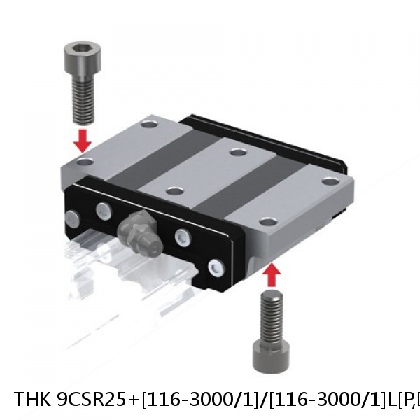 9CSR25+[116-3000/1]/[116-3000/1]L[P,​SP,​UP] THK Cross-Rail Guide Block Set