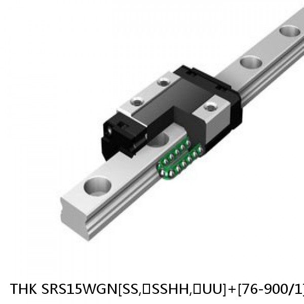 SRS15WGN[SS,​SSHH,​UU]+[76-900/1]L[H,​P]M THK Miniature Linear Guide Full Ball SRS-G Accuracy and Preload Selectable