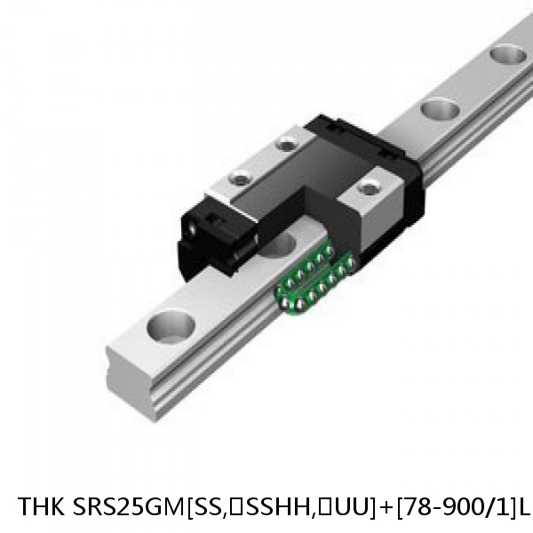 SRS25GM[SS,​SSHH,​UU]+[78-900/1]LM THK Miniature Linear Guide Full Ball SRS-G Accuracy and Preload Selectable