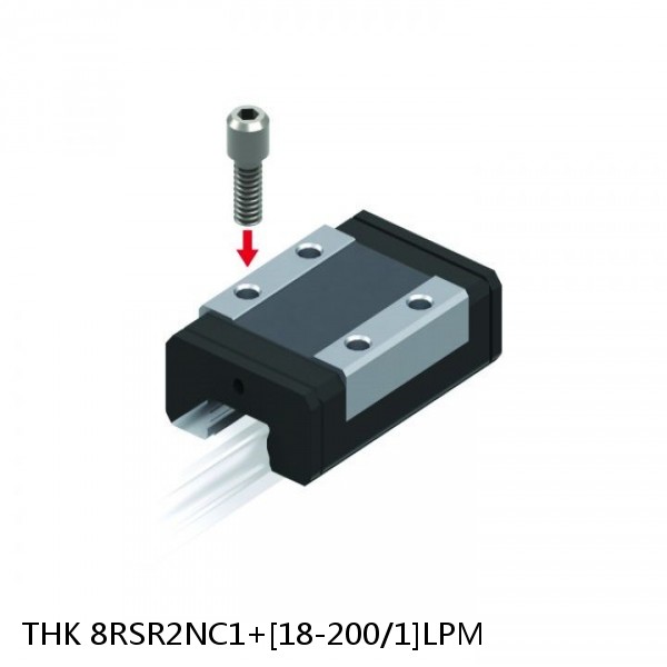 8RSR2NC1+[18-200/1]LPM THK Miniature Linear Guide Full Ball RSR Series