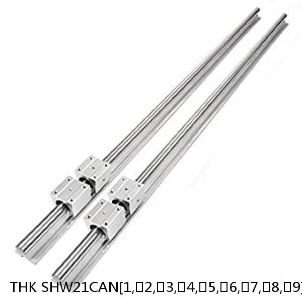 SHW21CAN[1,​2,​3,​4,​5,​6,​7,​8,​9]+[60-1900/1]L[H,​P,​SP,​UP] THK Linear Guide Caged Ball Wide Rail SHW Accuracy and Preload Selectable