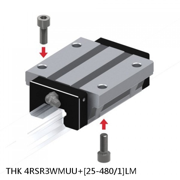 4RSR3WMUU+[25-480/1]LM THK Miniature Linear Guide Full Ball RSR Series #1 small image