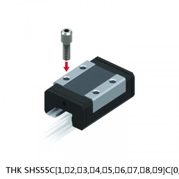 SHS55C[1,​2,​3,​4,​5,​6,​7,​8,​9]C[0,​1]+[188-3000/1]L THK Linear Guide Standard Accuracy and Preload Selectable SHS Series