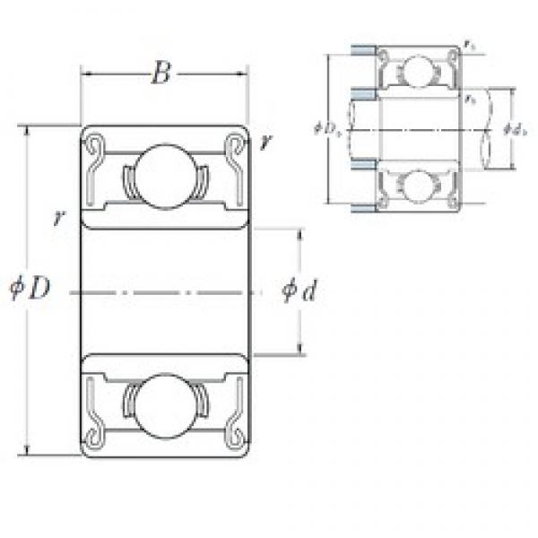 2 mm x 5 mm x 2,5 mm  ISO MR52ZZ deep groove ball bearings #2 image