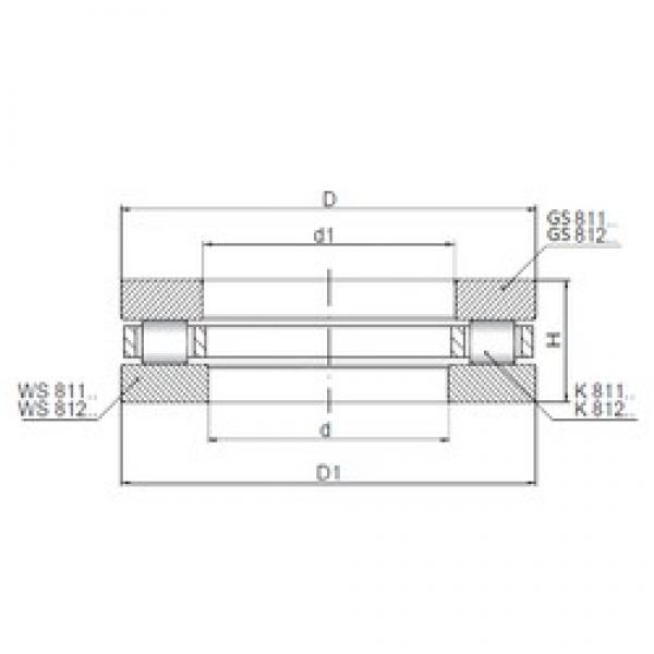 ISO 81212 thrust roller bearings #2 image