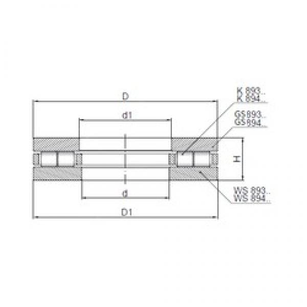 ISO 89326 thrust roller bearings #2 image