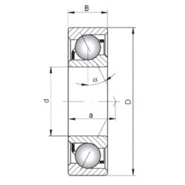 75 mm x 115 mm x 20 mm  ISO 7015 A angular contact ball bearings #2 image