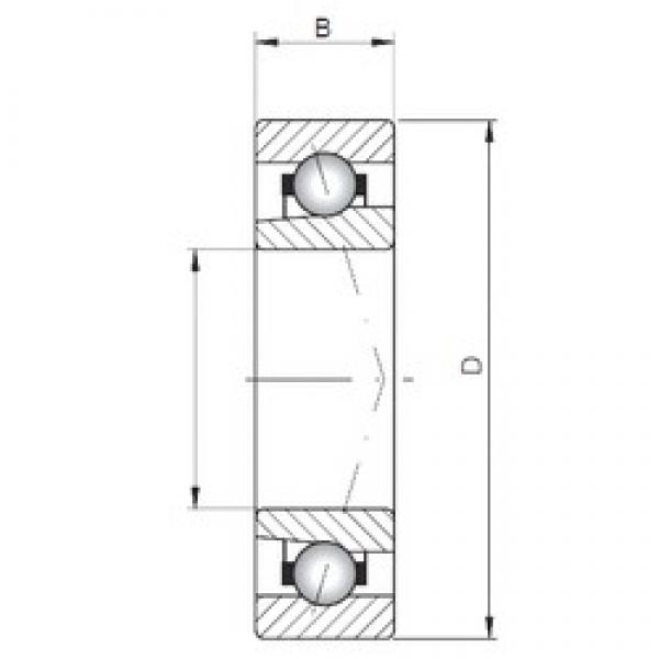 ISO 71807 C angular contact ball bearings #1 image