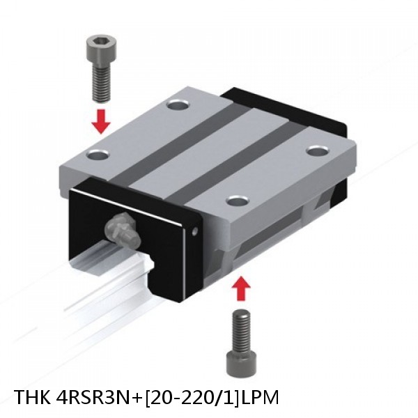 4RSR3N+[20-220/1]LPM THK Miniature Linear Guide Full Ball RSR Series #1 image