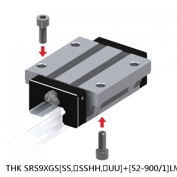SRS9XGS[SS,​SSHH,​UU]+[52-900/1]LM THK Miniature Linear Guide Full Ball SRS-G Accuracy and Preload Selectable #1 image