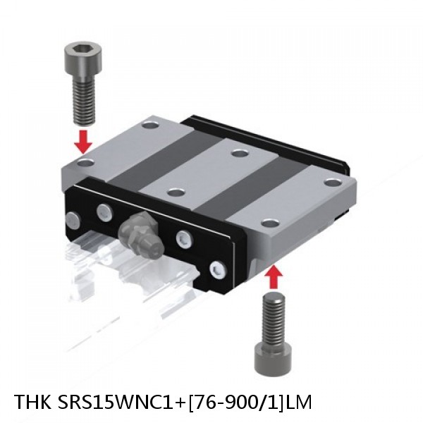 SRS15WNC1+[76-900/1]LM THK Miniature Linear Guide Caged Ball SRS Series #1 image