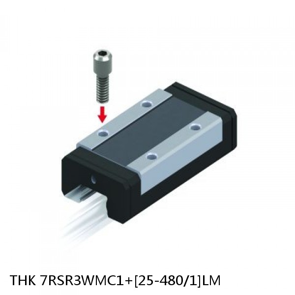 7RSR3WMC1+[25-480/1]LM THK Miniature Linear Guide Full Ball RSR Series #1 image